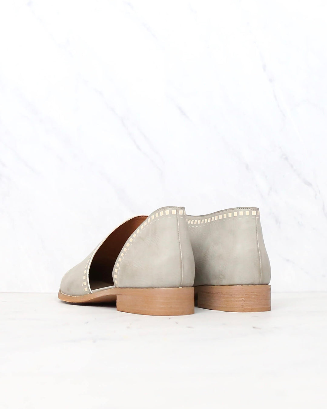 miracle miles - emma patterned flat - GREY