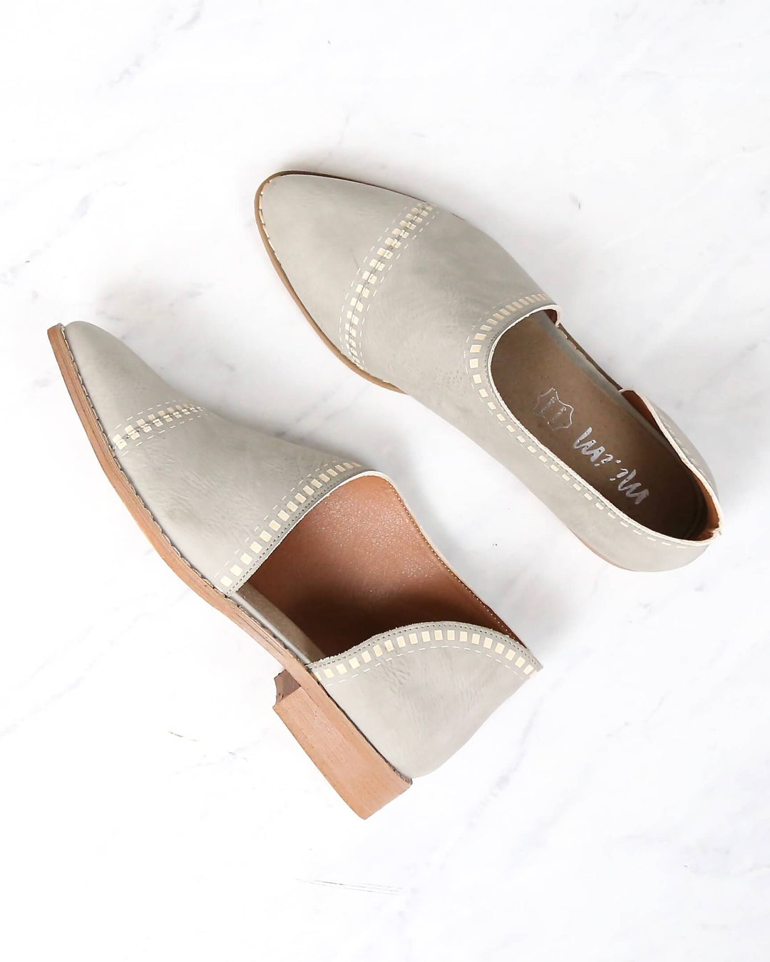 miracle miles - emma patterned flat - GREY