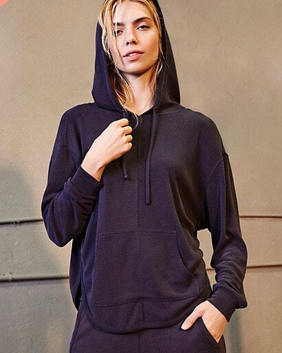 Free People - Back Into It Active Sport Hoodie in Black