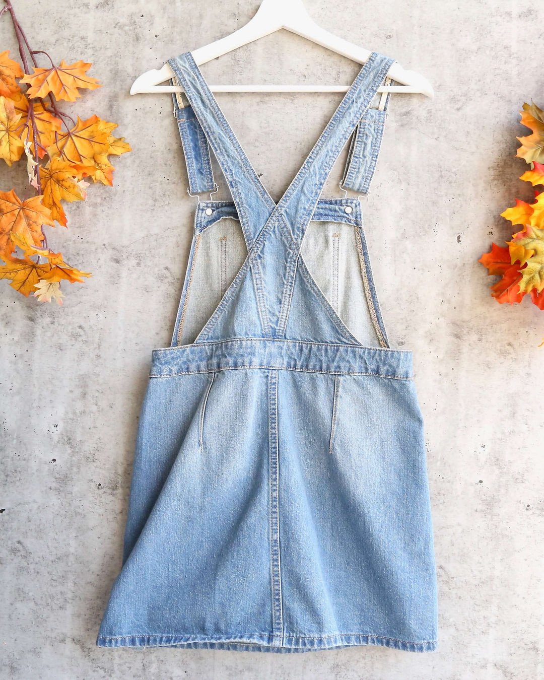 Free People - Louise Denim Skirtall in Bright Blue Sky