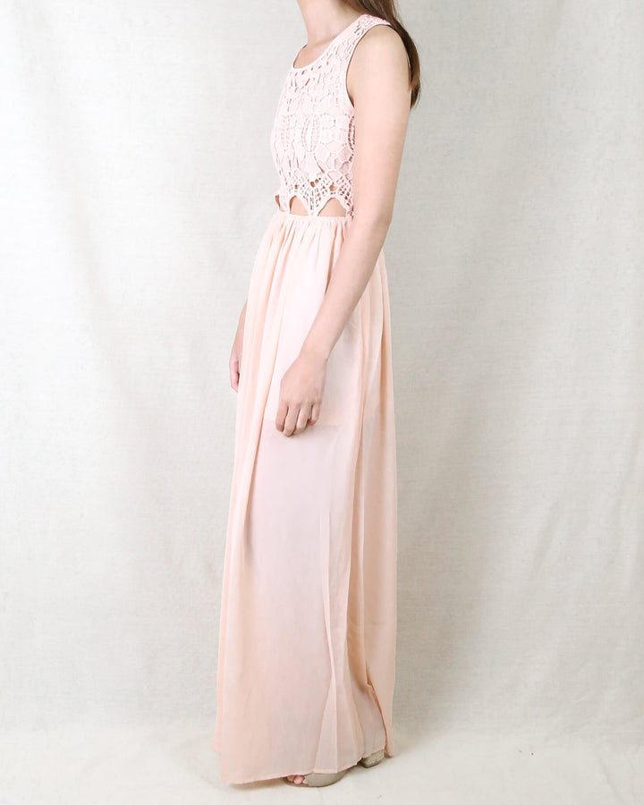 On Vacation Maxi Dress in Peach