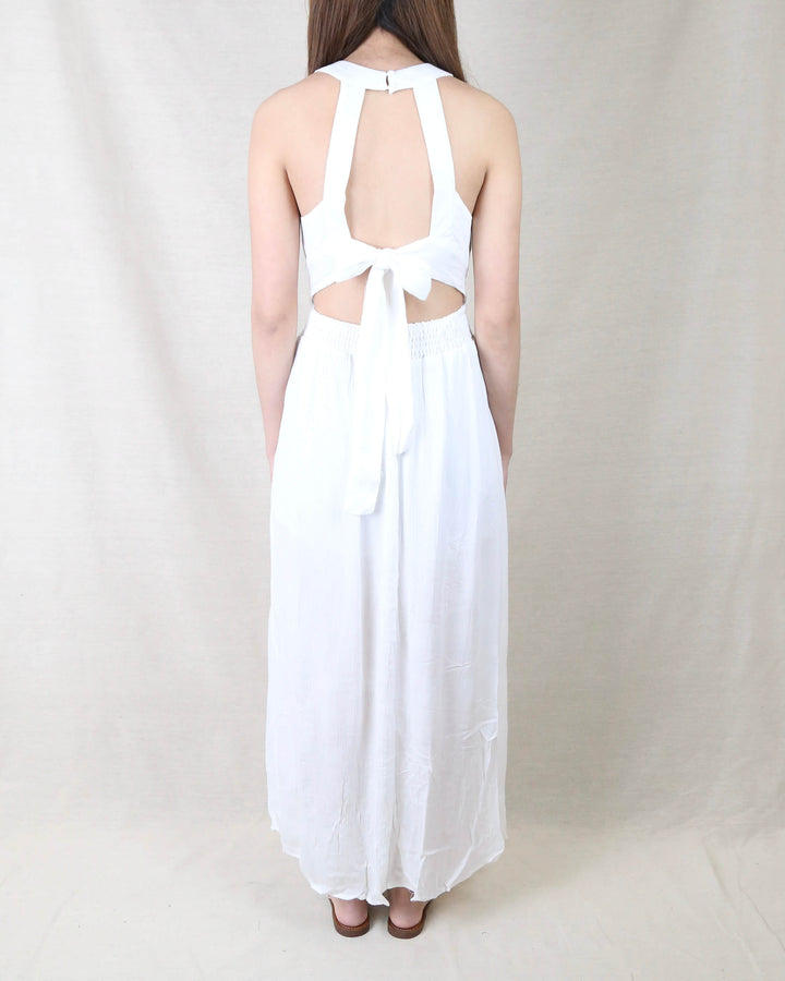 Paper Hearts - Open Back Maxi Romper in More Colors