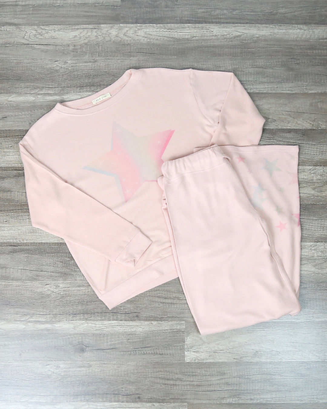 Pastel Star Print Sleep Lounge Wear Set in More Colors
