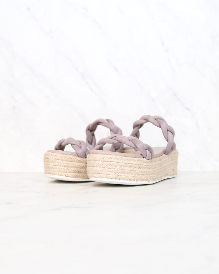 Sbicca Turner Slip On Espadrille Platfrom Sandal in Lavender