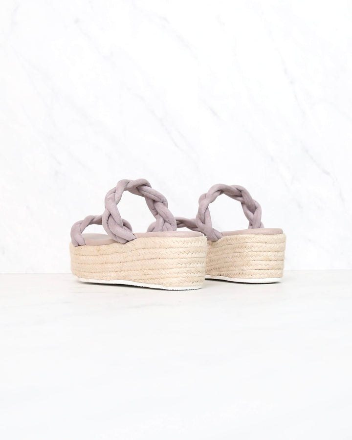 Sbicca Turner Slip On Espadrille Platfrom Sandal in Lavender