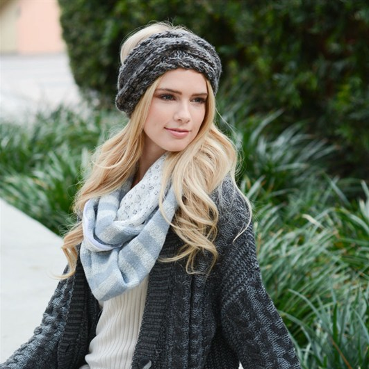 cozy knit head wrap - shophearts - 1