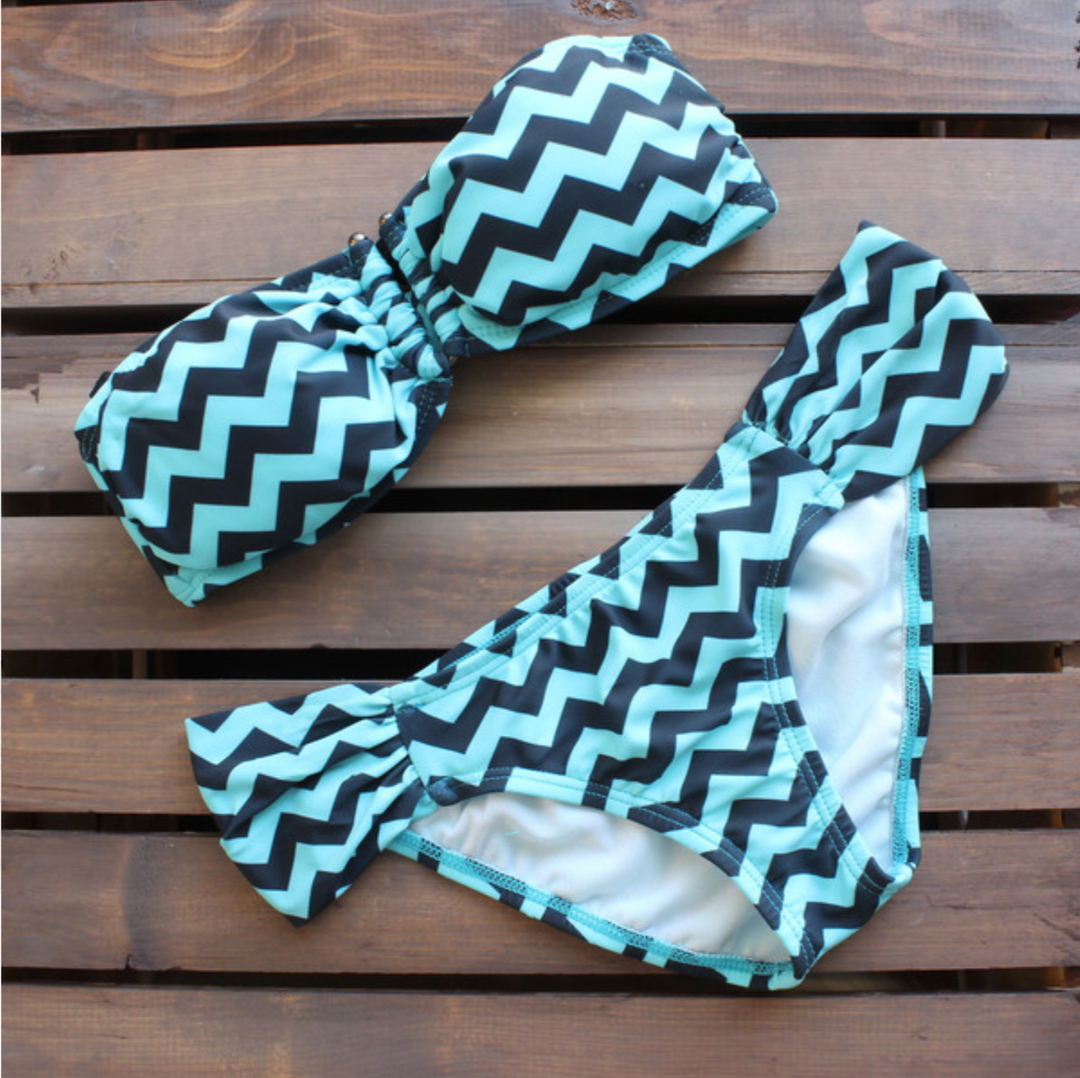 chevron bikini | mint - shophearts - 2