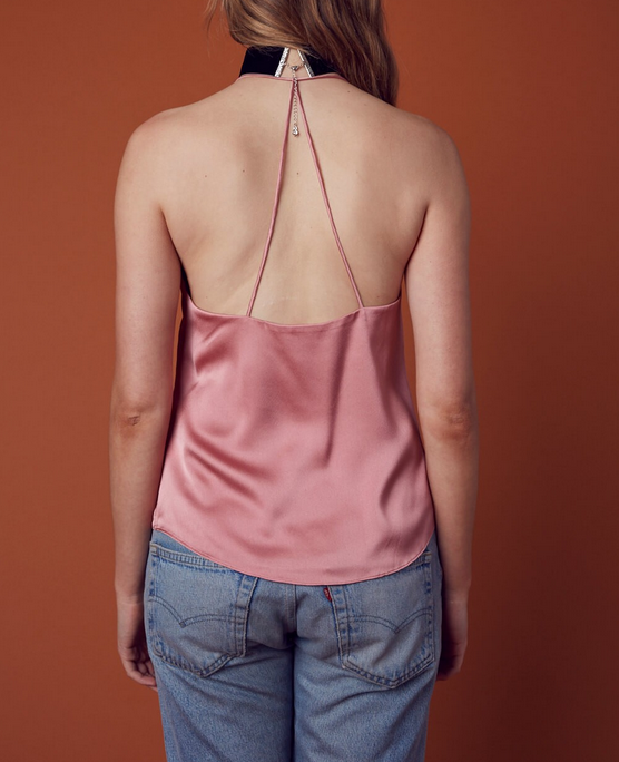 muse satin camisole - rose - shophearts - 6