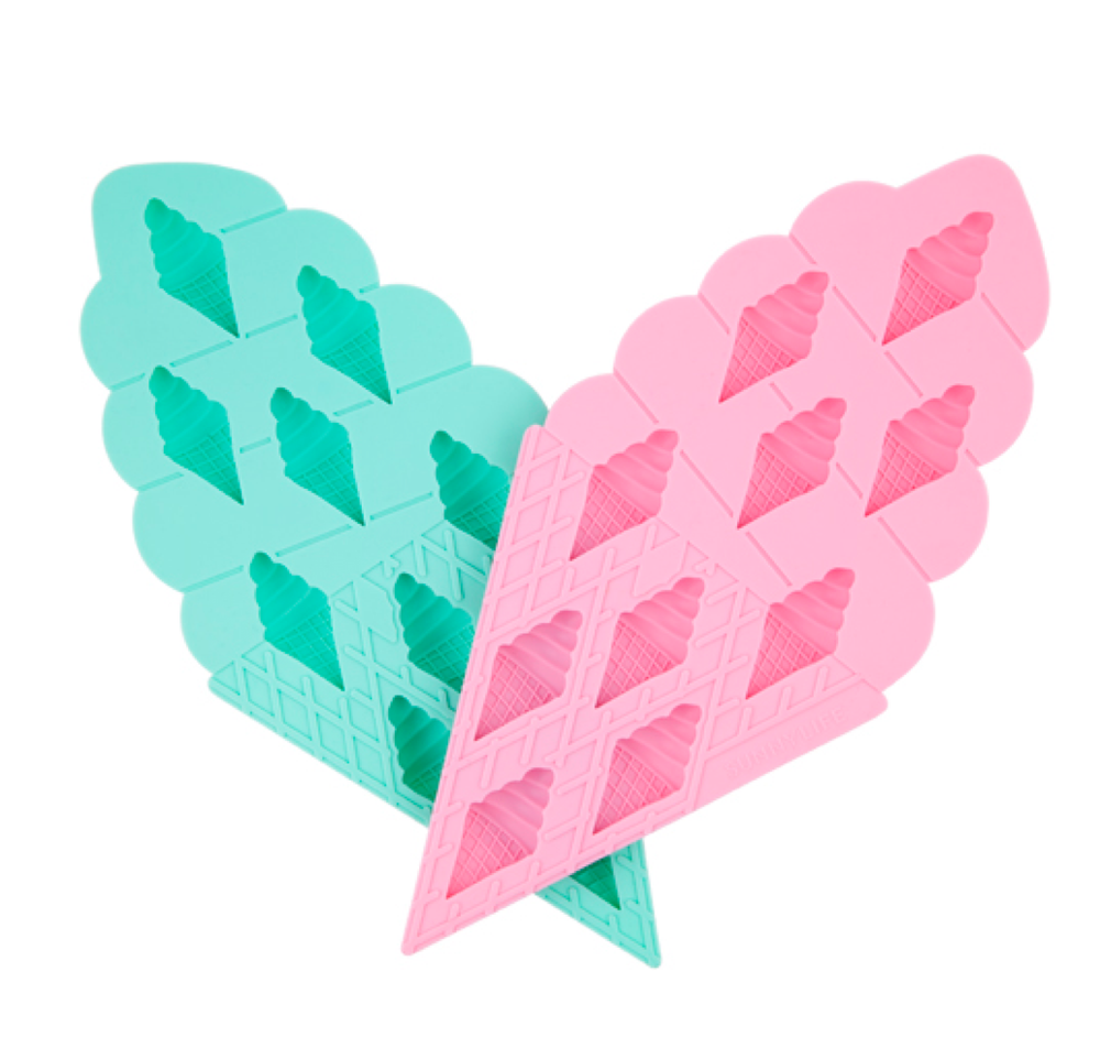sunnylife - Ice Cream Ice Trays 2 Set - Pink and Turquoise - shophearts - 2