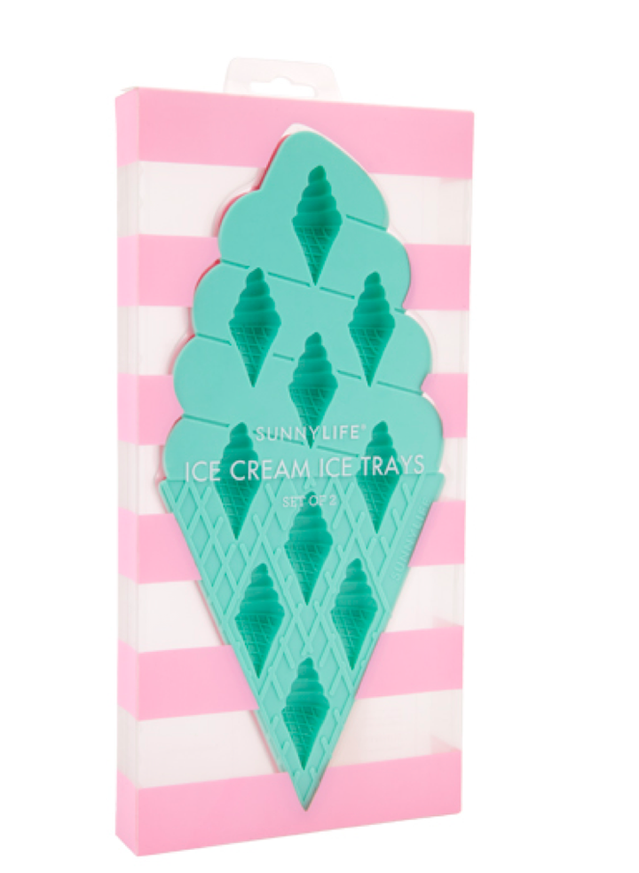 sunnylife - Ice Cream Ice Trays 2 Set - Pink and Turquoise - shophearts - 4