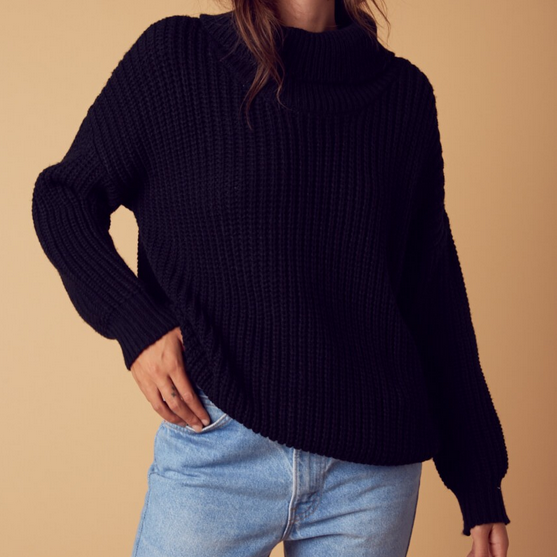 citrus oversize sweater - black - shophearts - 2