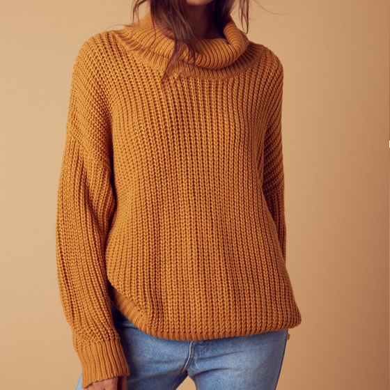 citrus oversize sweater - Mustard - shophearts - 2