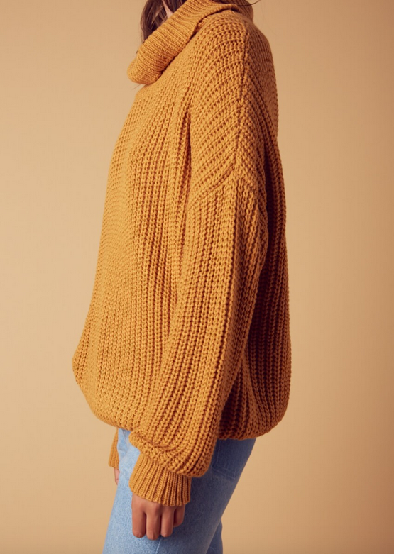 citrus oversize sweater - Mustard - shophearts - 4