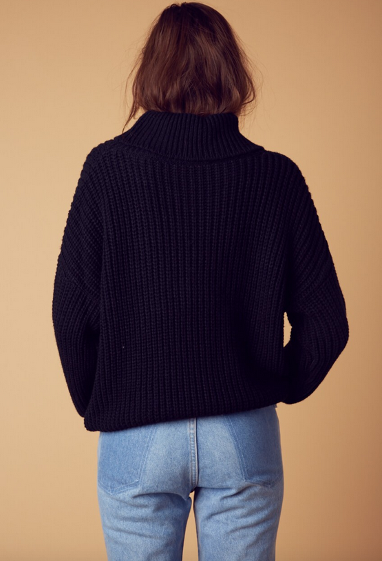 citrus oversize sweater - black - shophearts - 4
