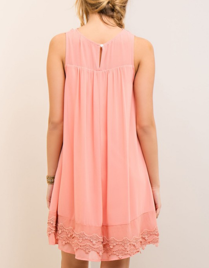 Final Sale - Angel Lace Flowy Dress -  More Colors