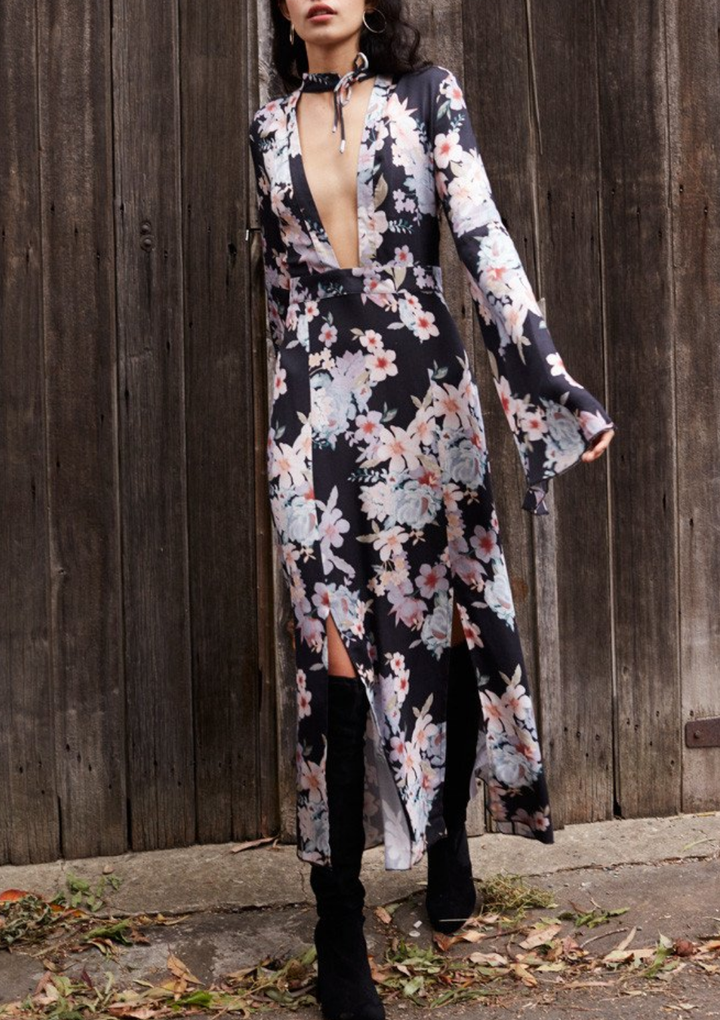 Final Sale - Somedays Lovin - Mystic Nights Midi Dress in Multi