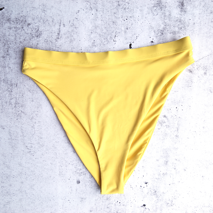 Dippin' Daisy's Sporty Swim Top + Banded High Waist Cheeky Bottom Bikini Separates - More Colors