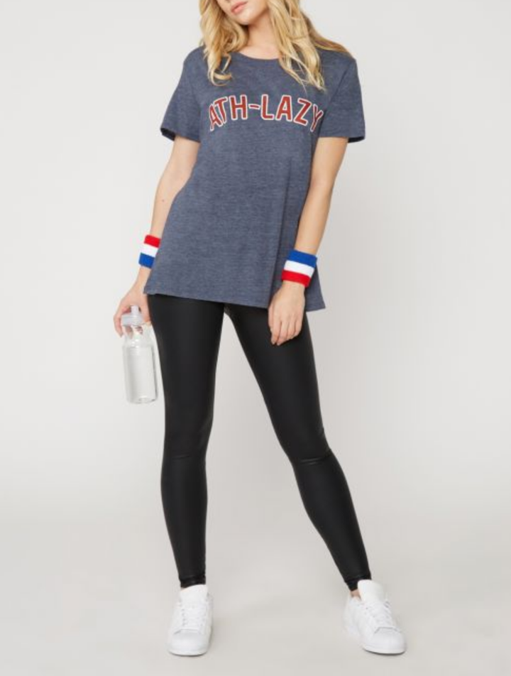 Final Sale - Sub_Urban Riot - Ath-Lazy Loose Triblend Graphic Tee - Navy