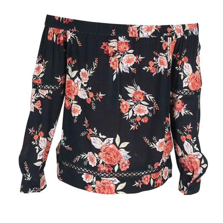 Final Sale - MINKPINK - Wallflower Off The Shoulder Top in Multi