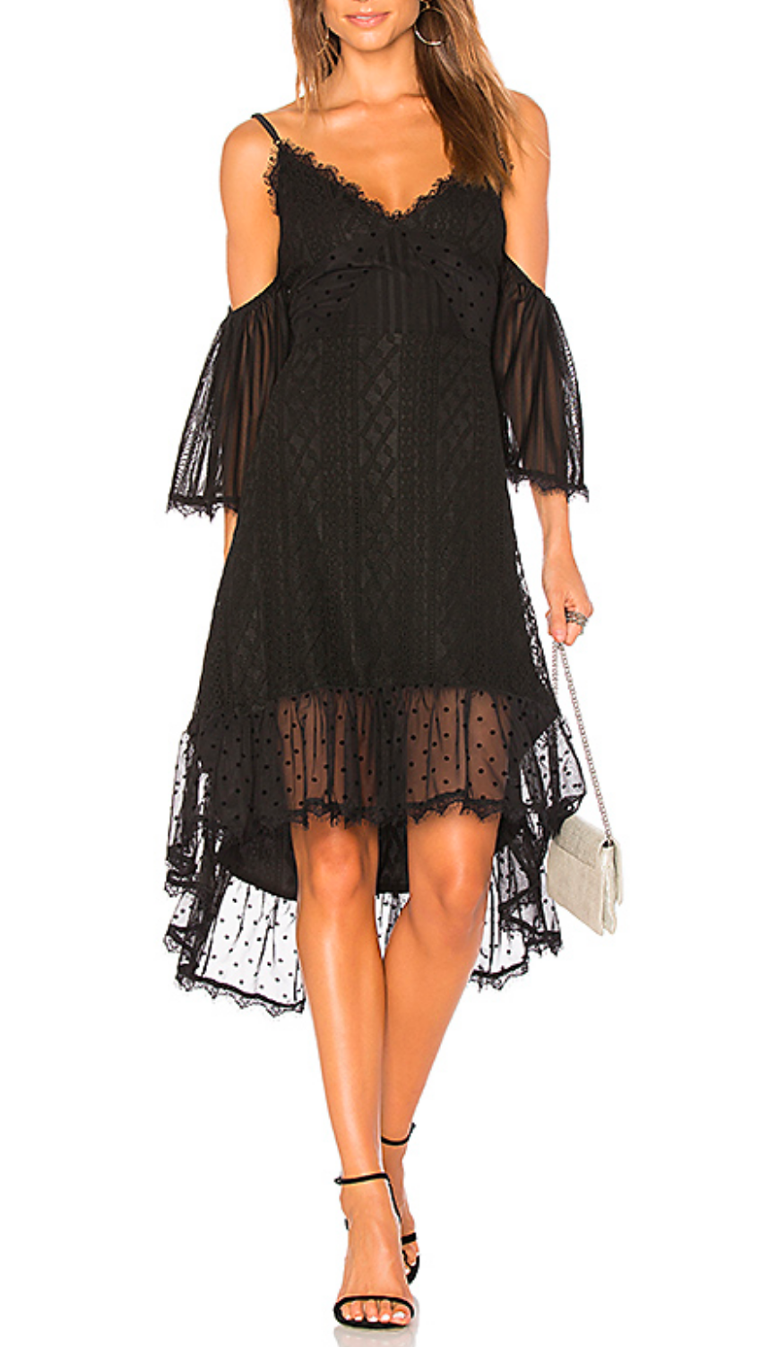 Final Sale - MINKPINK - Dark Romance Lace Dress in Black