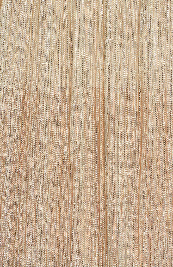 Final Sale - 4SI3NNA - Shimmer and Shine Off the Shoulder Top in Metallic Gold
