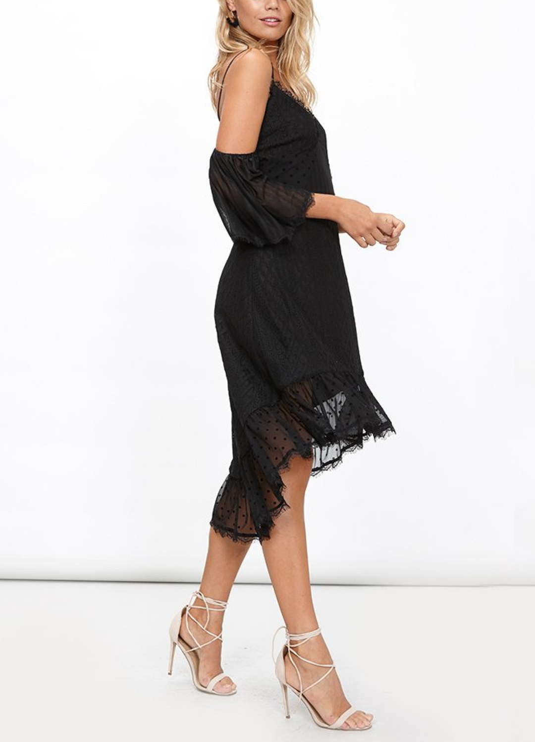 Final Sale - MINKPINK - Dark Romance Lace Dress in Black