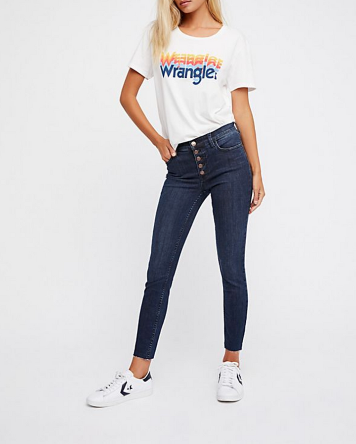 Free People - Reagan Button Front Jeans in Sky