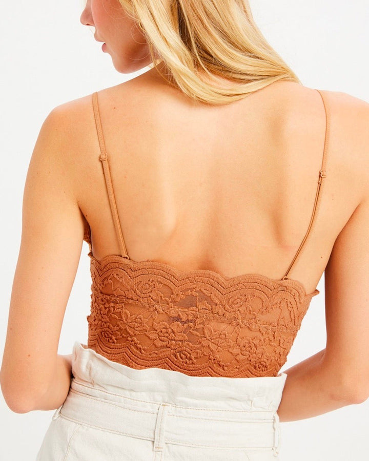 Sheer Lace Longline Brami - More Colors
