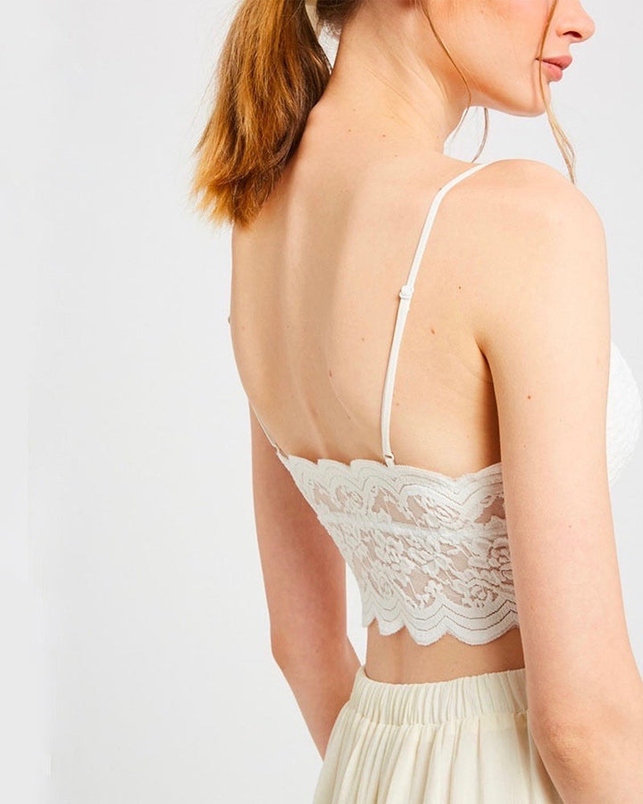 Sheer Lace Longline Brami - More Colors