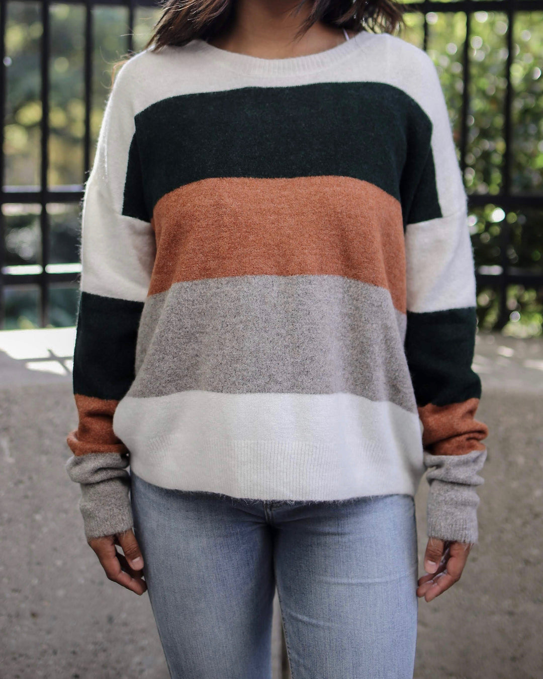 Soft Colorblock Oversized Sweater - More Colors