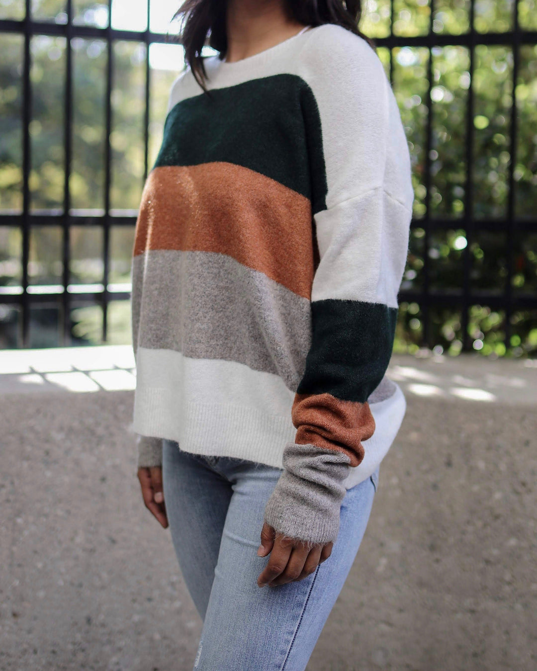 Soft Colorblock Oversized Sweater - More Colors