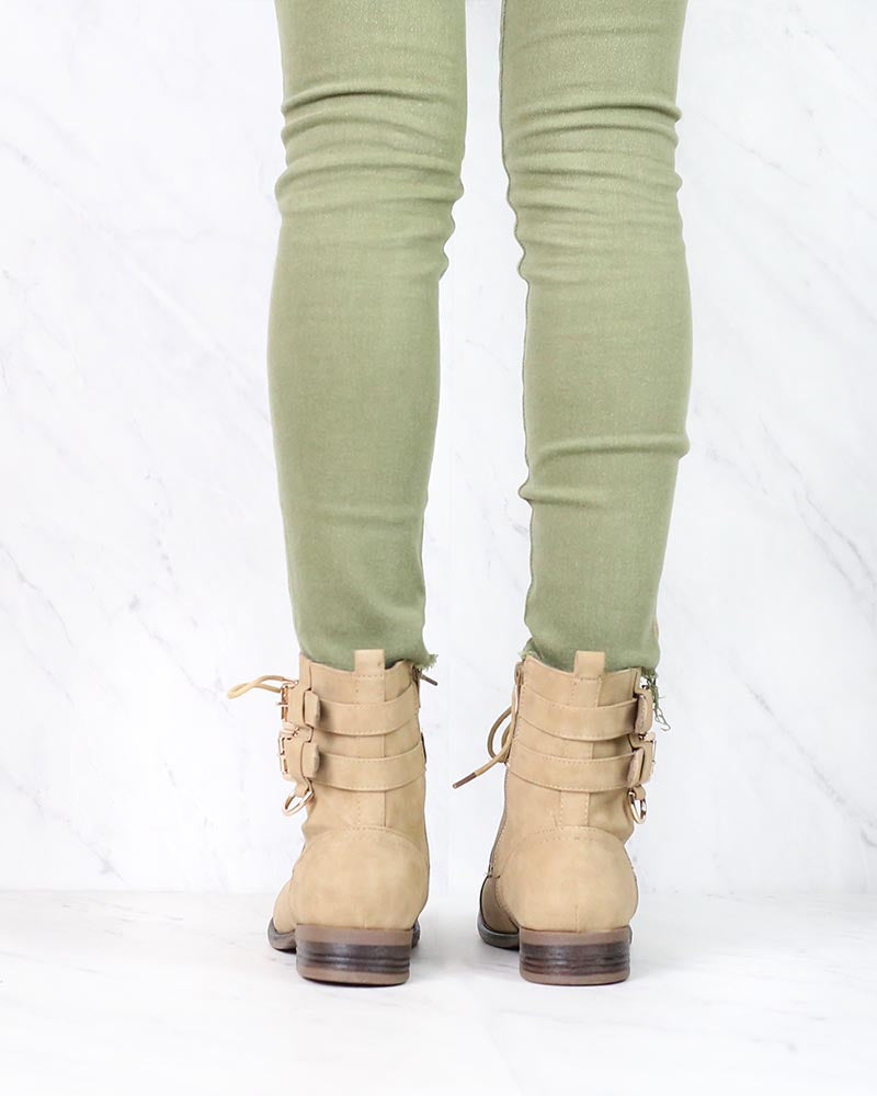 Susan Military Style Buckle Accent Boots in More Colors