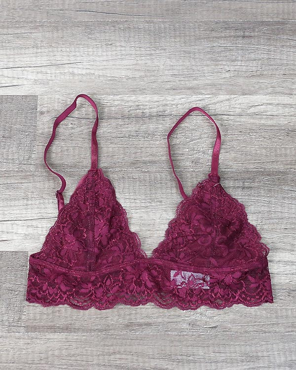 Triangle Lace Bralette in More Colors