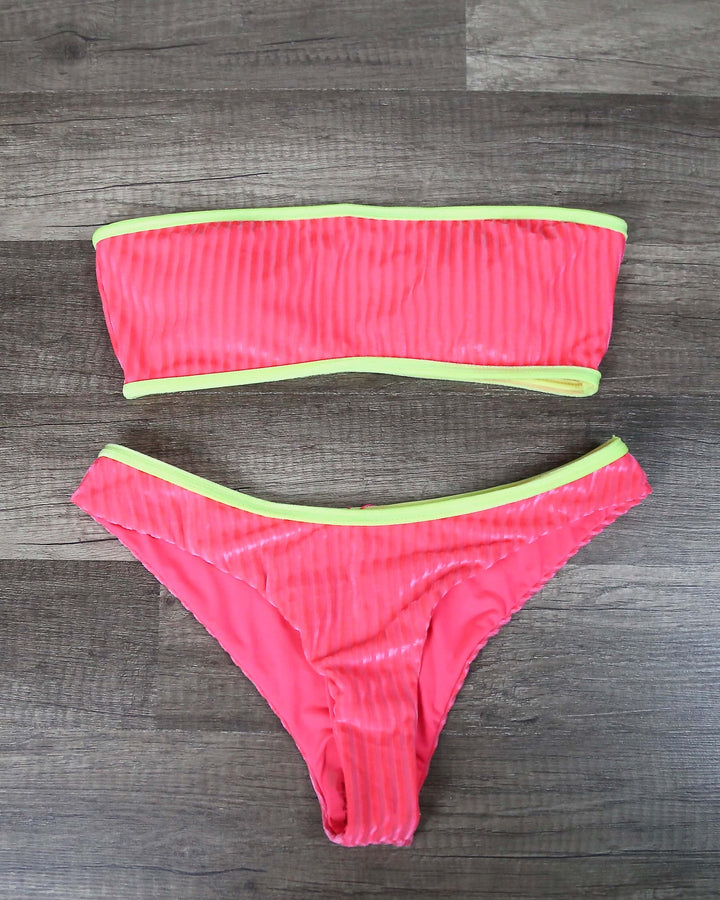 Dippin' Daisy's - Encore Top and Viva Bottom Separates in Neon Pink Velvet