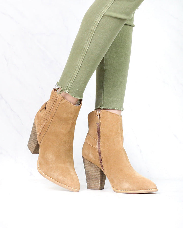 Very Volatile - Preston Boots in Tan Suede