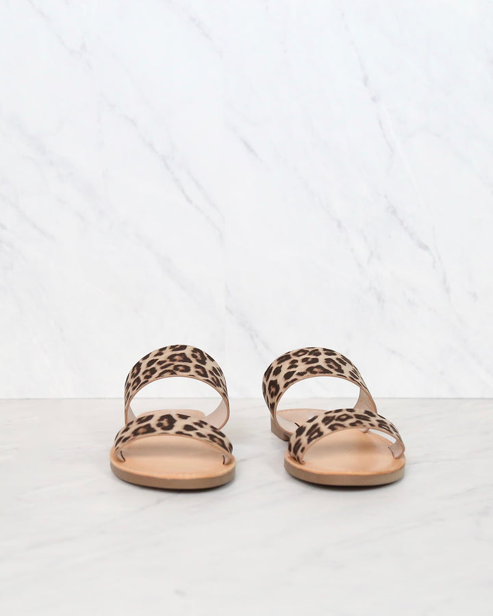 Harmony Double Strap Cheetah Animal Print Sandals