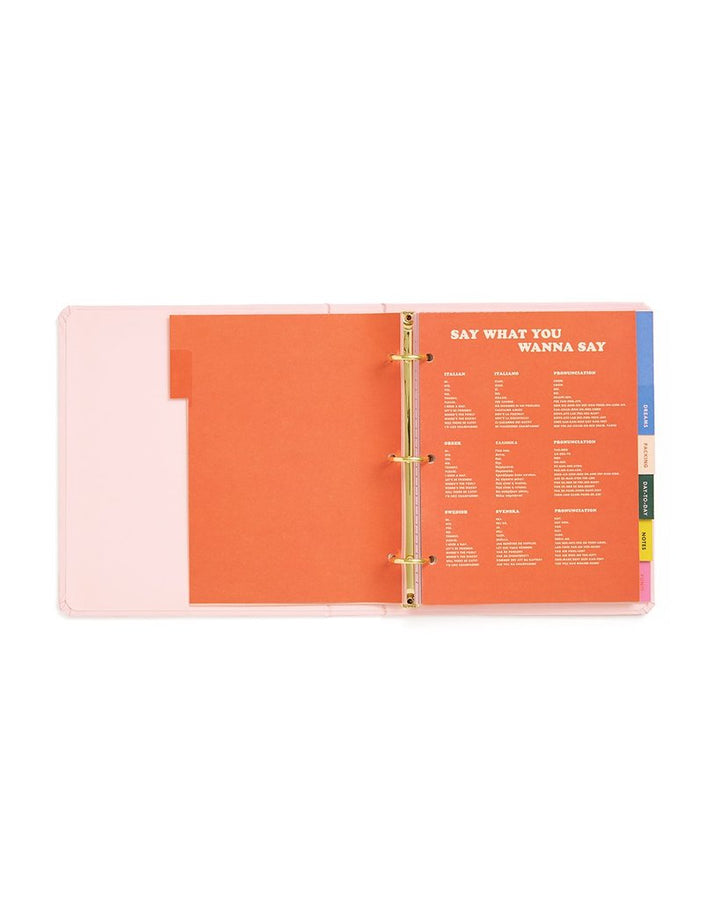 Ban.do - Travel Hard Cover 3-Ring Binder Planner - I'm Outta Here