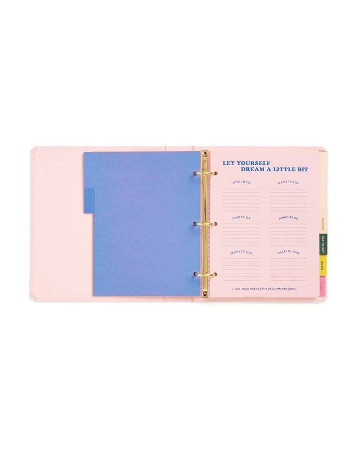 Ban.do - Travel Hard Cover 3-Ring Binder Planner - Paradiso