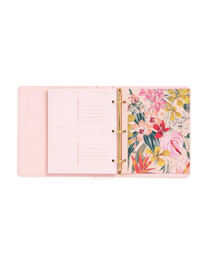 Ban.do - Travel Hard Cover 3-Ring Binder Planner - Paradiso