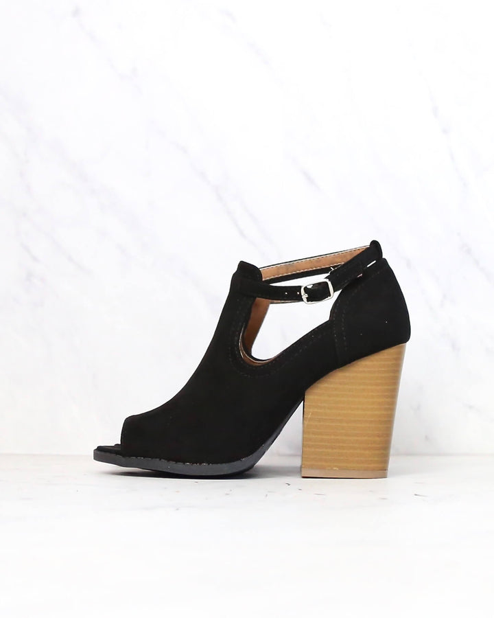 Stella Peep Toe Ankle Booties in More Colors