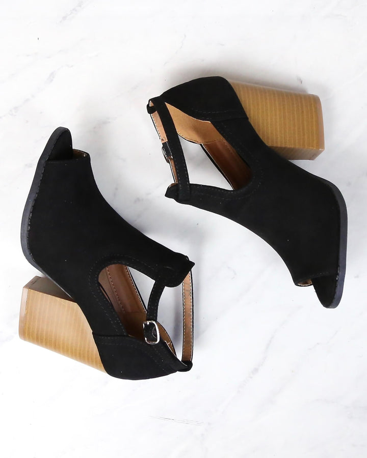 Stella Peep Toe Ankle Booties in More Colors