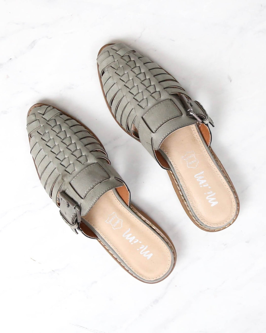 Mi.iM - billie - close toed strappy sandals - SAGE