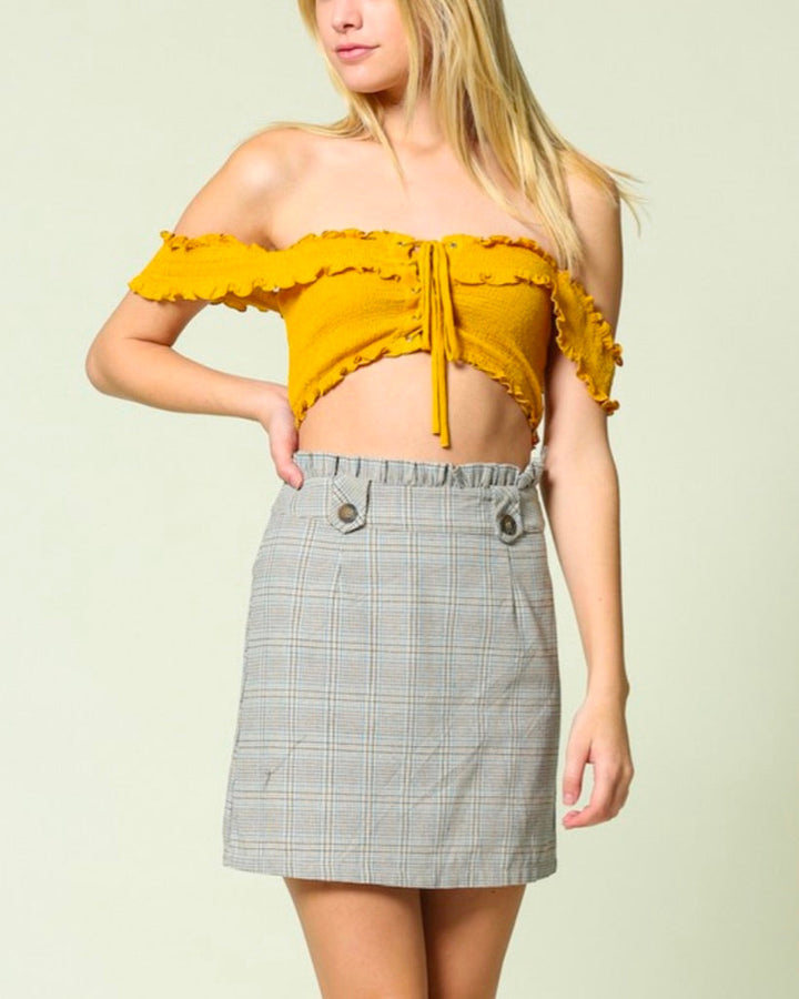 Illa Illa - Smocked Crop Top in More Colors