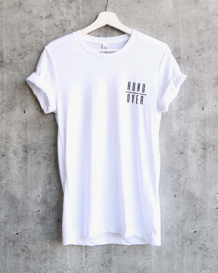 Distracted - Hung Over Unisex T-Shirt in White