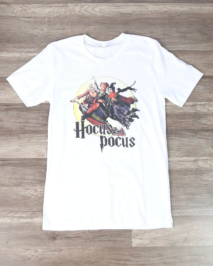 Distracted - Hocus Pocus Halloween Graphic Tee in White