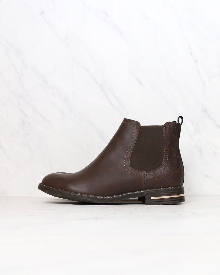 Final Sale - Chelsea Ankle Boots in Brown