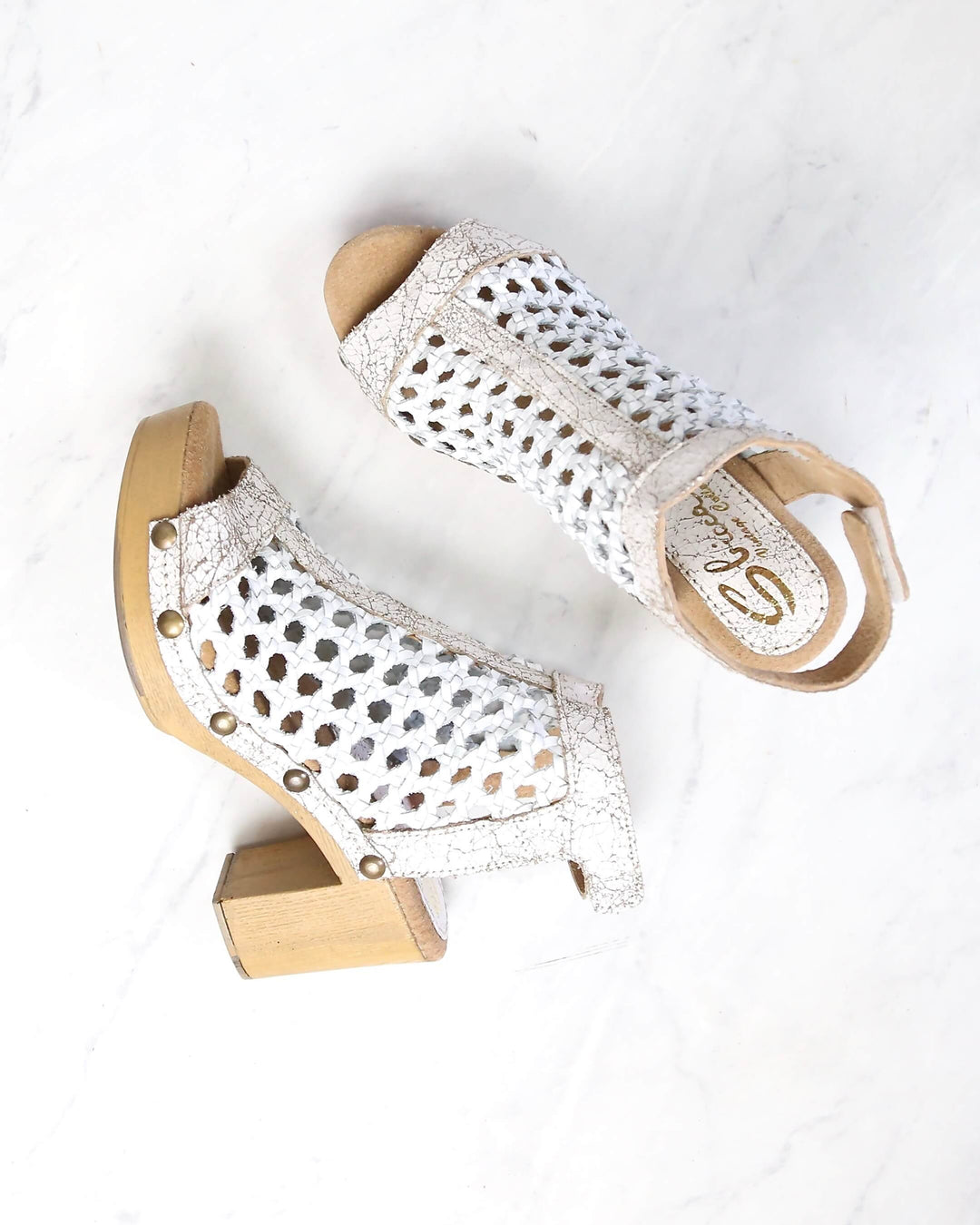 Sbicca - Epiphany Block Heel Clog in White