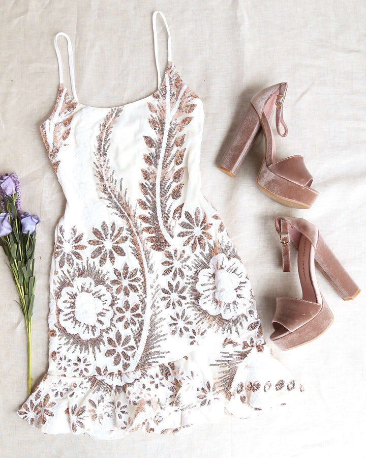 Following My Dreams Sequin Party Mini Bodycon Dress