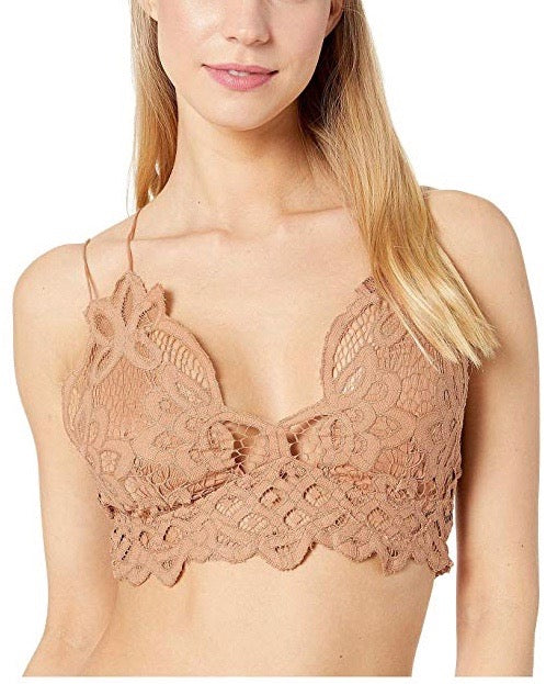 free people - FP ONE adella crochet lace bralette - NUDE TAN