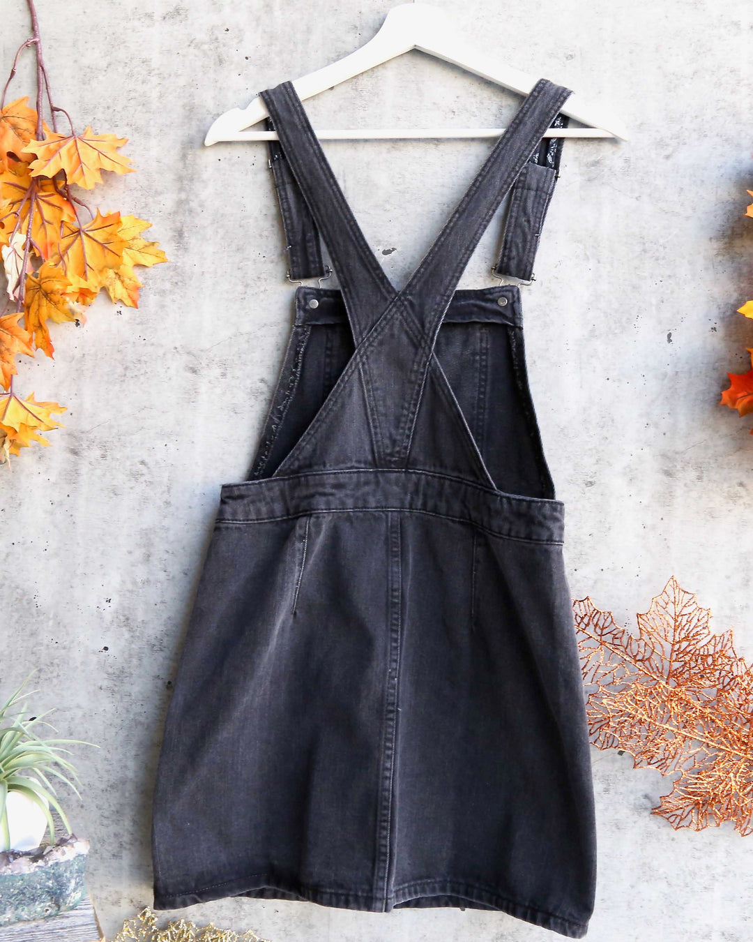 Free People - Louise Denim Skirtall in Rocky Mountain Black